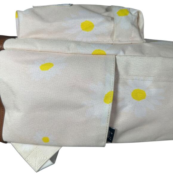 HERSCHEL SUPPLY CO. CLASSIC XL BIRCH DAISY/TAN LEATHER BACKPACK 30L - Picture 15 of 16